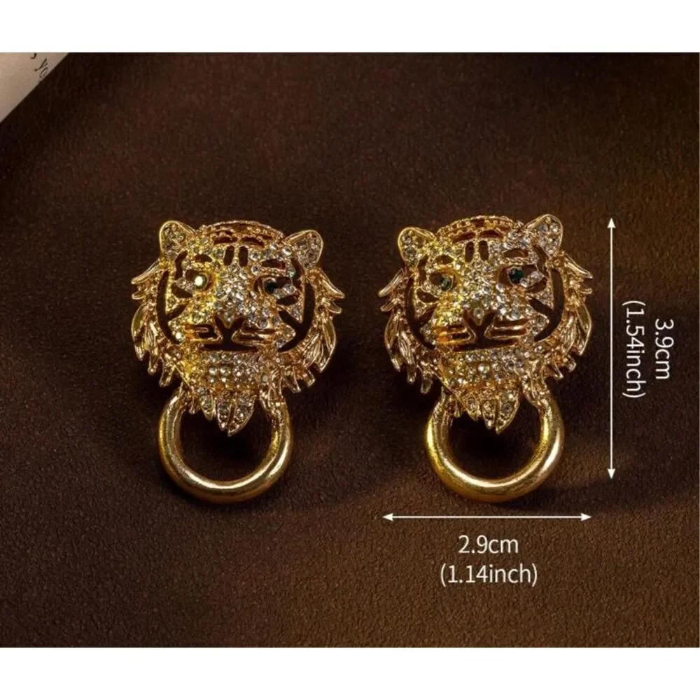 Lion Pierced Earrings